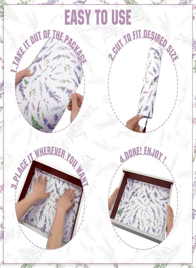 BBTO 20 Sheet Scented Drawer Liners for Dressers 15.8" x 22" Scented Fragrant Cabinet Paper Liners Non Adhesive Drawer Paper Mats for Bedroom Home Closet Shelves(Lavender) - Image 4